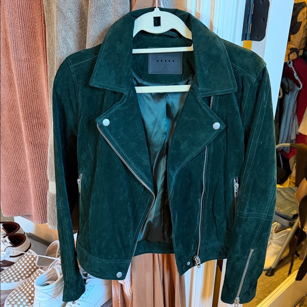 BlankNYC Suede Dark Green Women's Jacket